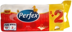     Toaletní papír Perfex 3 vrstvý  10ks 8 balení