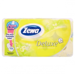     Toaletní papír Zewa Deluxe 3 vrstvý 8ks parfémovaný Jasmine Blossom 7 balení