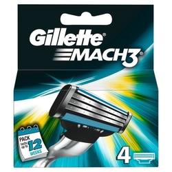 Gillette Mach 3 náhradní hlavice 4ks