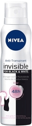 Nivea deospray 150ml Invisible Black&White Clear