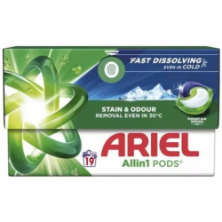 Ariel All in 1 Pods gelové kapsle na praní 19 ks Mountain Spring