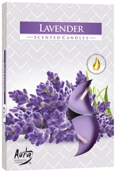 Svíčka Bispol Tea Lights 6ks Lavender