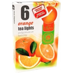 Svíčka Tea Lights 6ks Orange