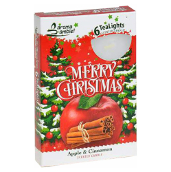 Svíčka Tea Lights 6ks Christmas Exclusive  Apple Cinnamon