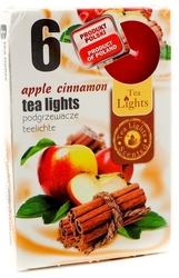 Svíčka Tea Lights 6ks Apple Cinnamon