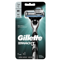 Gillette Mach 3 strojek se zvlhčujícím páskem + 2 hlavice