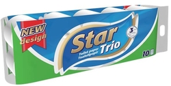     Toaletní papír Star 3 vrstvý 10ks 8 balení