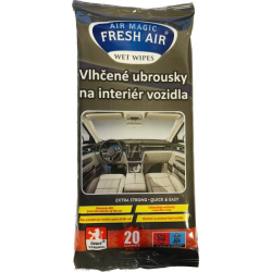 Vlhčené čistící ubrousky Fresh Air 20ks automobil