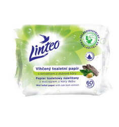 Vlhčený toaletní papír Linteo s dubovou kůrou 60ks