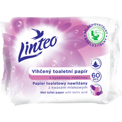 Vlhčený toaletní papír Linteo s kyselinou mléčnou 60ks