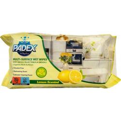 Vlhčené čistící ubrousky úklidové Padex 80ks Lemon