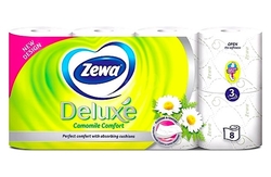     Toaletní papír Zewa Deluxe 3 vrstvý 8ks parfémovaný Camomile Comfort 7 balení