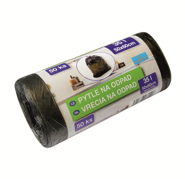 Pytle černé na odpad 35l 50ks