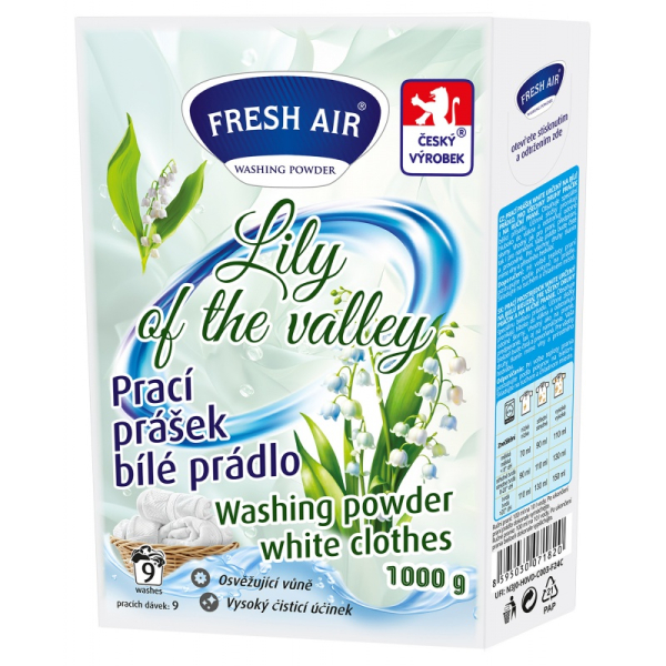 Fresh air prací prášek 1kg Lily of the valley