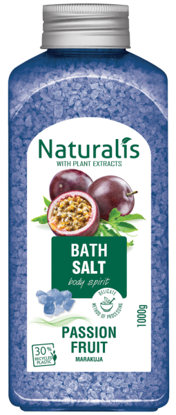 Naturalis sůl koupelová 1kg Passion Fruit