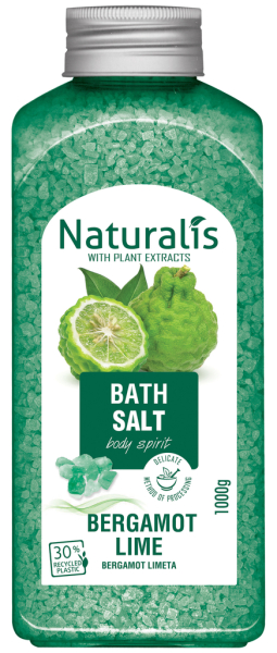 Naturalis sůl koupelová 1kg Citrus Bergamot