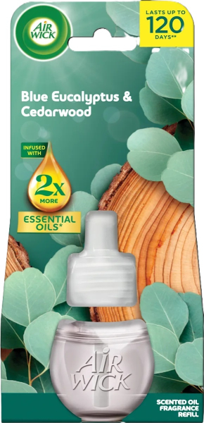 Air Wick elektrická náplň 19ml Eukalyptus a cedrové dřevo