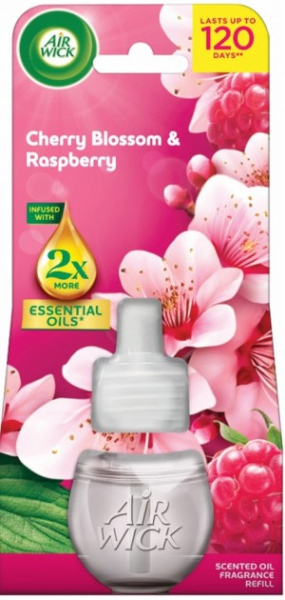 Air Wick elektrická náplň 19ml Třešňový květ a malina