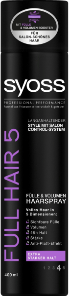 Syoss lak 400ml Full Hair 5