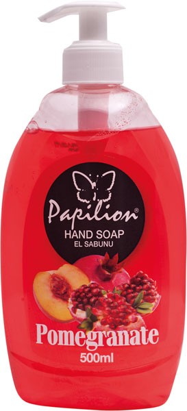 Papilion tekuté mýdlo s pumpou 500ml Pomegranate