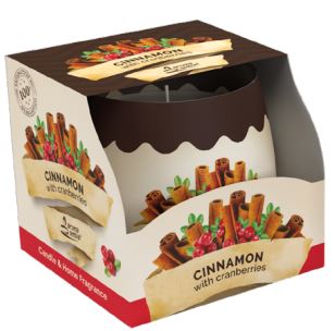 Svíčka 100g Cinnamon with Cranberries