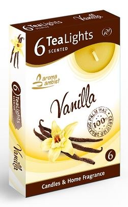 Svíčka Tea Lights 6ks Vanilla