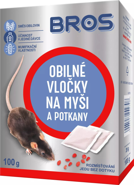 Bros obilné vločky na myši, krysy a potkany 100g