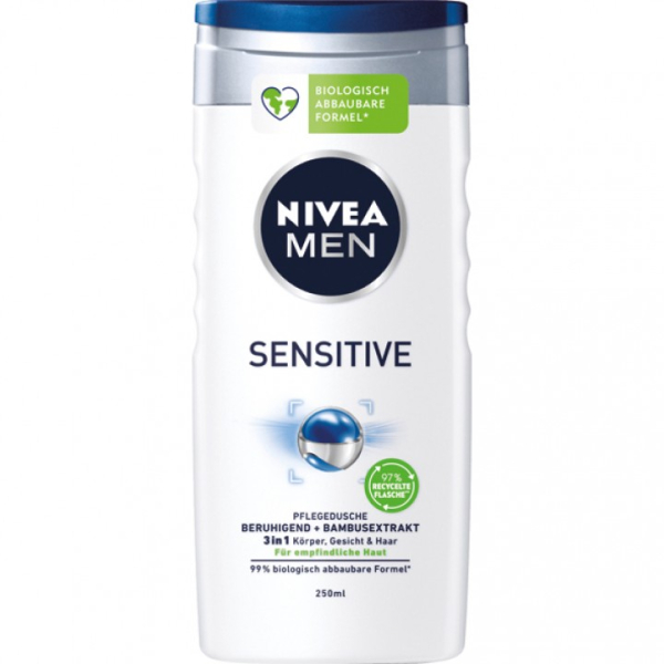 Nivea sprchový gel 250ml MEN Sensitive