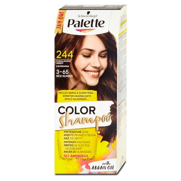 Palette Color Shampoo 244 (3-65) čokoládově hnědý