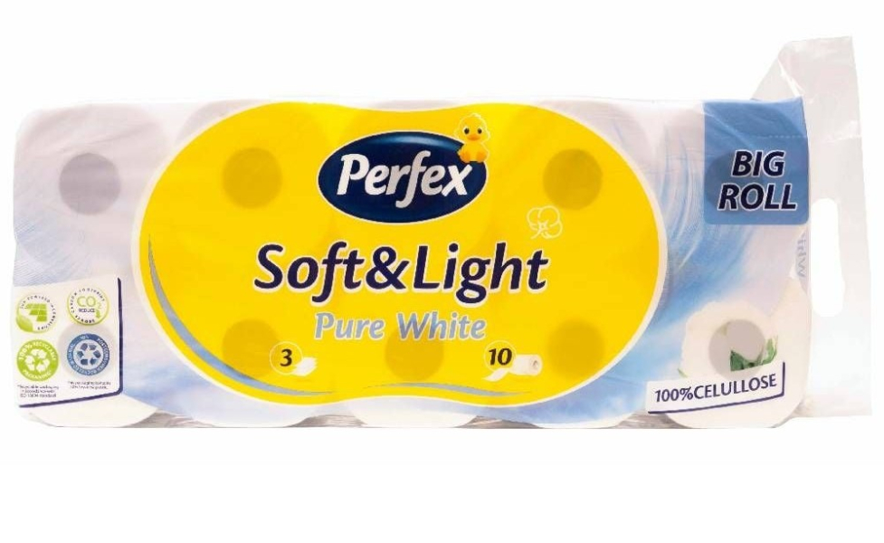     Toaletní papír Perfex 3 vrstvý 10ks 9 balení NEW